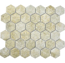 Mosaik keramik Hexagon HX CURIO GB beige matt 32,5x28,1 cm-thumb-0