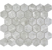 Mosaik keramik Hexagon curio HX CURIO MG grå blank 32,5x28,1 cm-thumb-0