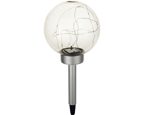 Sollampa med sfärisk form och markspett