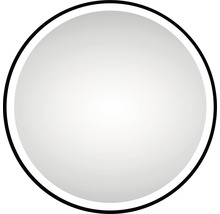 Spegel med LED-belysning DSK Black Circular 80 cm svart IP 24
