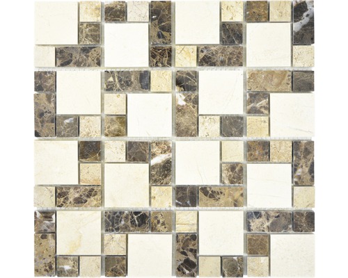 Mosaik natursten XNM MC759 beige brun 30,5 x 30,5 cm
