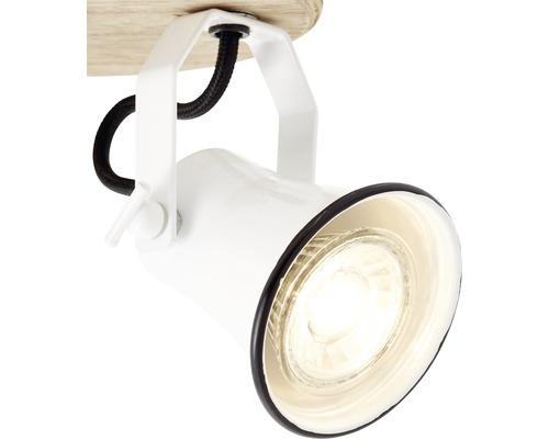 Vit taklampa med justerbart spothuvud