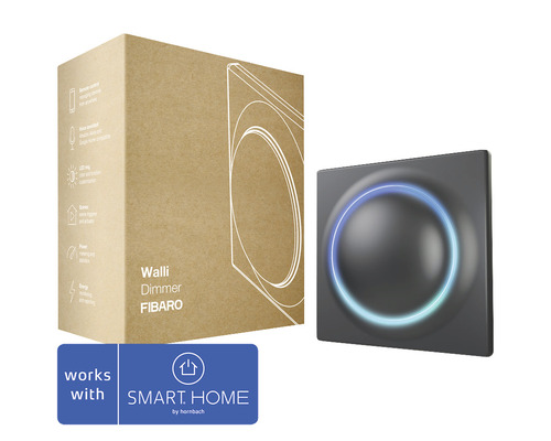 Dimmer FIBARO Walli Z-Wave svart