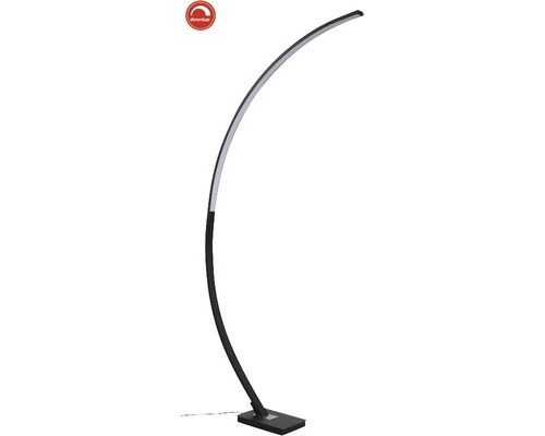 Böjd golvlampa med dimmerfunktion