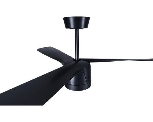 Svart takfläkt med tre blad