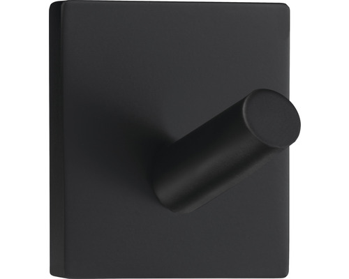 Handdukskrok BESLAGSBODEN design mini svart matt rostfritt kantig BB1082