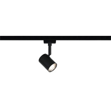 Svart skenspotlight med LED-lampa