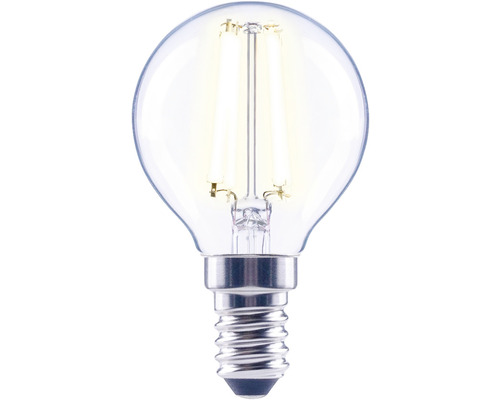 LED-lampa med litet skruvfundament i sfärisk form