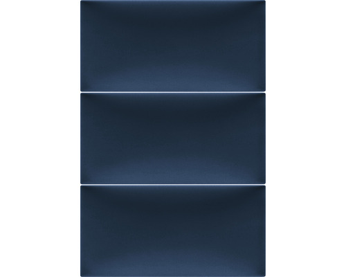 Tre blå keramiska plattor