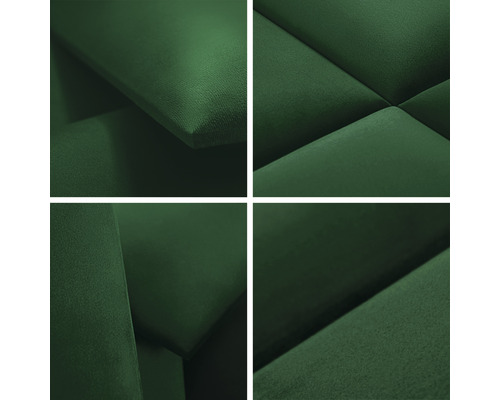 Närbild av akustikpaneler i tyg