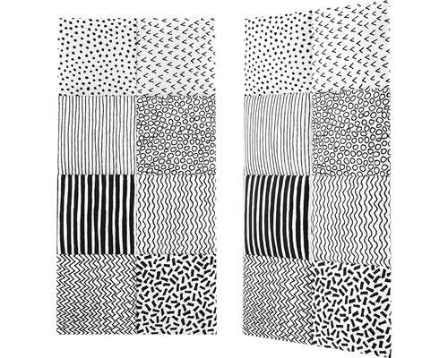 Gardin med olika mönster