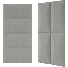 Textilpanel Salva ljusgrå 30x60cm-thumb-2