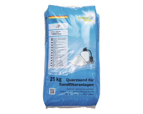 25 kg kvartssand för sandfilteranläggningar