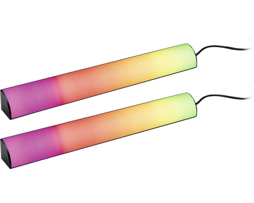 LED Stripe PAULMANN Lightbar Set dynamic rainbow RGB 2x30cm