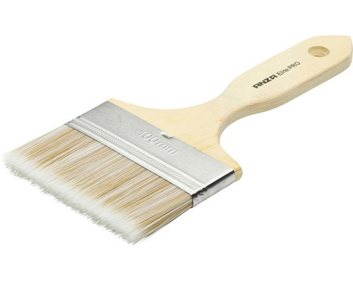 Platt pensel med trähandtag, 100 mm bred