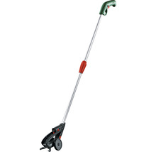 Elektrisk gräskantstrimmer med teleskophandtag.