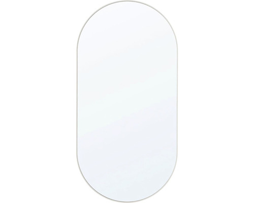 Spegel CORDIA Oval line vit 50x100 cm
