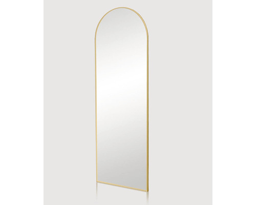 Rektangulär helkroppsspegel med rundade hörn