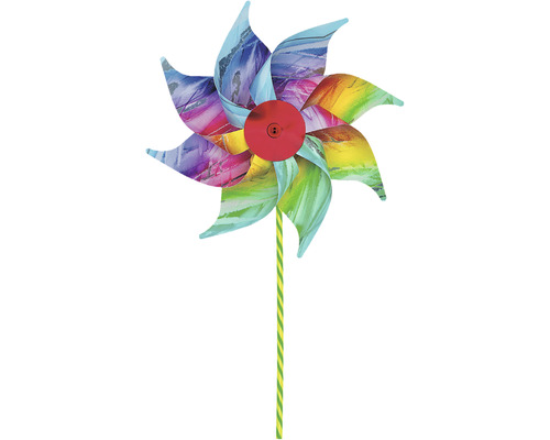 Vindsnurra med blommönster och pinne