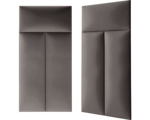 Två akustikpaneler med tygklädsel