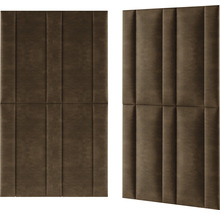Textilpanel Preston brun 30x90cm-thumb-2