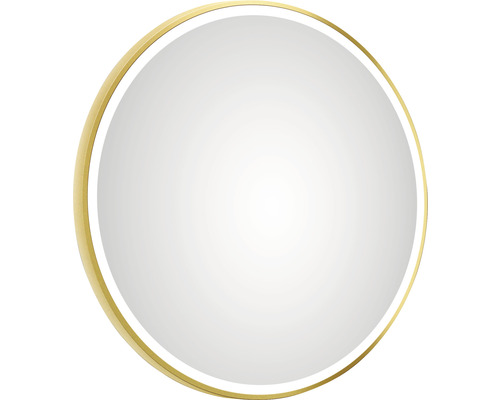 Spegel med belysning DSK Circular brons 80 cm LED IP24