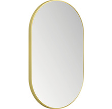 Oval spegel med ram