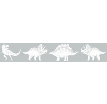Illustration av Tyrannosaurus Rex, Triceratops och Stegosaurus