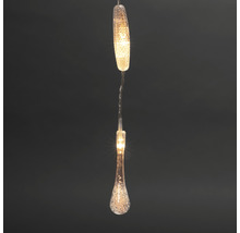 Dekorativ LED-ljusslinga med droppformade element för inomhusbruk