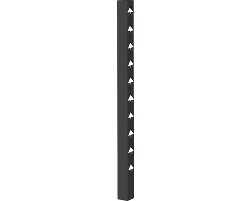 Staketstolpe JABO Öckerö 1100mm svart 70x70mm avslut