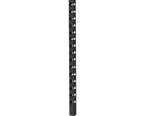 Staketstolpe JABO Öckerö 1480mm svart 70x70mm hörn