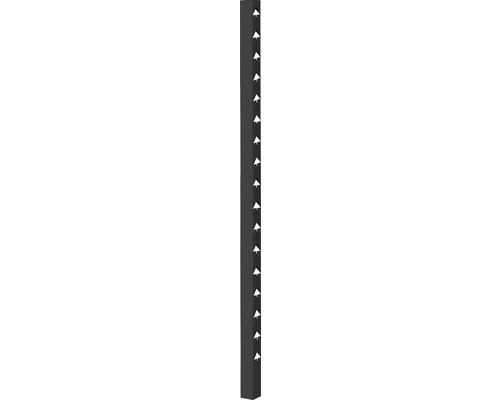 Staketstolpe JABO Öckerö 1770mm svart 70x70mm avslut