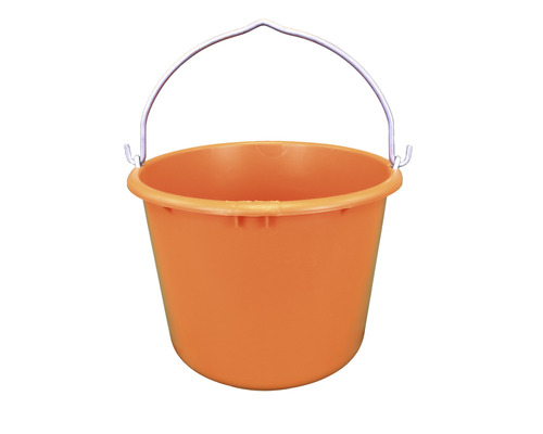 Murarhink GRIPLINE proffs m. handtag f. kranlyft orange 12L TÜV/GS-certifierad Plast hink med metallhandtag