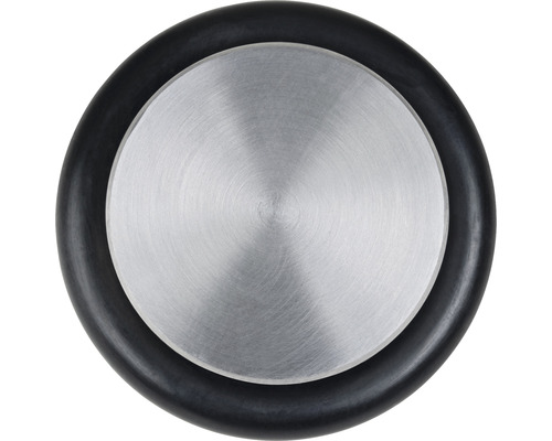 Dörrstopp i rostfritt stål med gummiring