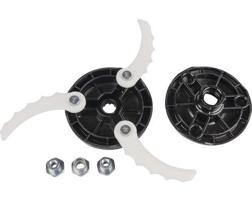 Plastknivset för grästrimmer, inklusive fästmaterial