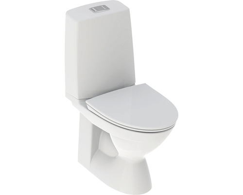 Toalettstol IFÖ Vinta rimfree hårdsits dolt S-lås 4/2 L limning 7805897