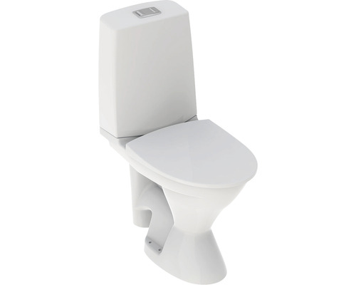 Toalettstol IFÖ Vinta rimfree hög modell mjuksits öppet S-lås 4/4 L 7805900
