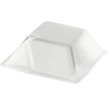 Fyrkantig transparent uppsamlingsskål av plast