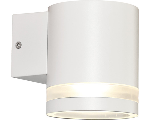 Vit vägglampa av metall