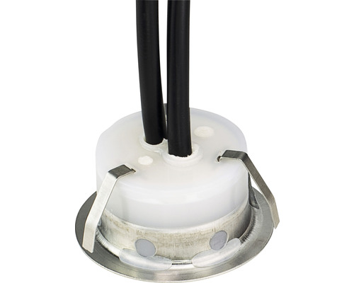 Infälld spotlight med kabelanslutning