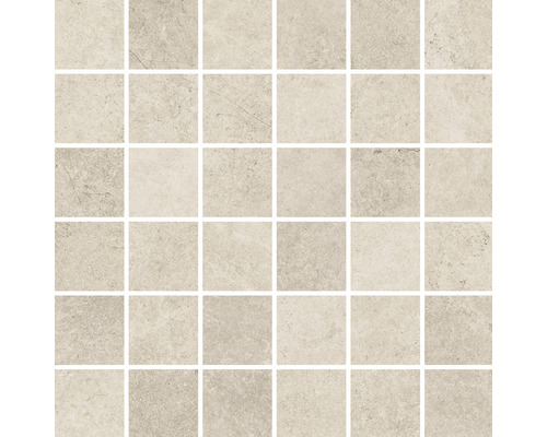 Mosaik keramik Montreal beige matt 29,7x29,7x0,8cm Fyrkantiga mosaikplattor för vägg- och golvdesign