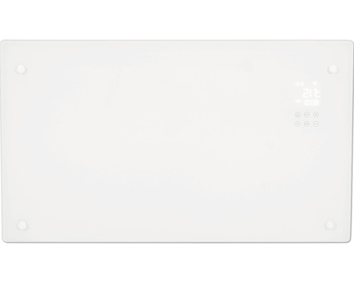 Vit glasvärmare med digital styrning