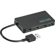 USB 3.0-hubb med fyra portar