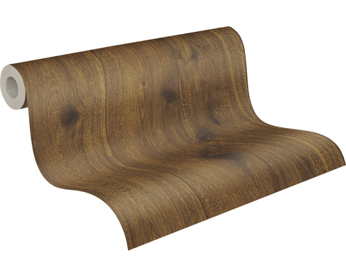 Tapetrulle med träutseende