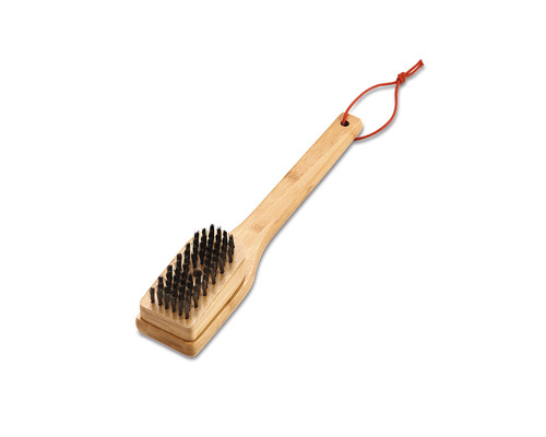 Grillborste av bambu med upphängningsanordning