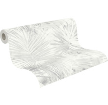Tapet A.S. CRÉATION Palmblad grå-vit 10,05x0,53cm