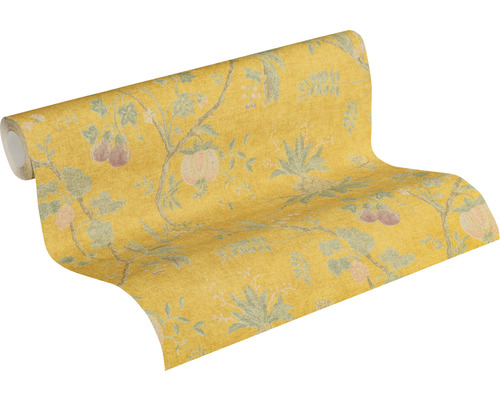 Rulle non-woven tapet med växtmotiv