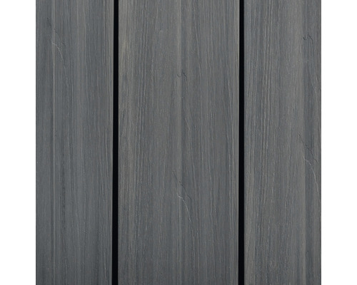 Närbild av tre grå träplankor