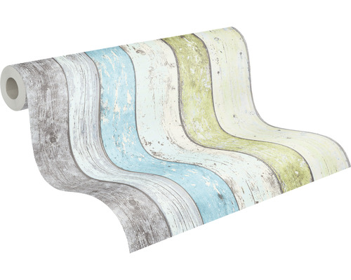 Tapetrulle med träplankmönster