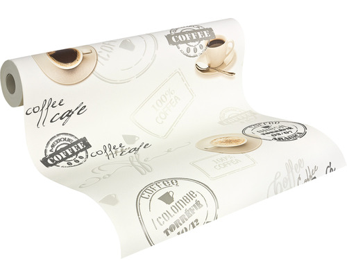 Tapetrulle med kaffemotiv